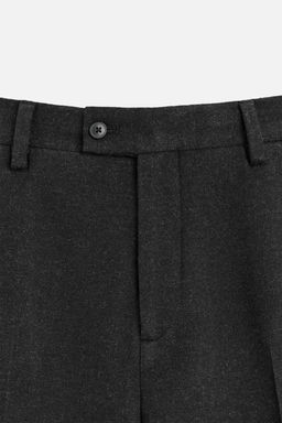 TEXTURED WOOL BLEND TROUSERS - Zara фото 8