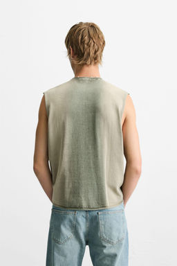 WASHED KNIT TANK TOP - Zara фото 3