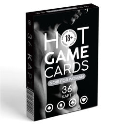 Карты игральные HOT GAME CARDS. NOIR FOR WOMAN, 36 карт, 18+