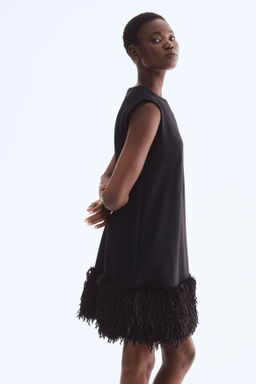 Minivestido con bajo de flecos - H&m фото 2