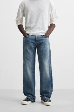 FLARE FIT JEANS WITH ZIPS - Zara фото 2