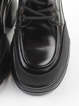 01-F591-1 BLACK Ботинки демисезонные женские (натуральная кожа, искусственная кожа) - Фабричный китай фото 11