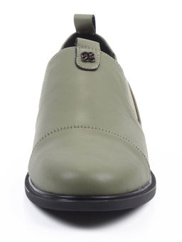 06-M47-18 GREEN Туфли женские (натуральная кожа)