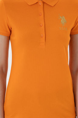 Kad_n Turuncu Basic Polo Yaka Ti__rt - U.s. polo assn фото 6