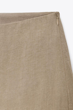EMBROIDERED MIDI LINGERIE SKIRT - Zara фото 4