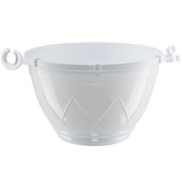 Горшок подвесной Лилия 4л 23*23*14 белый с подвеской (уп.40) - Ортон фото 2