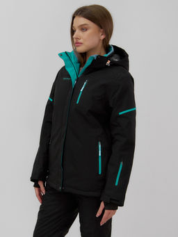 Горнолыжный костюм женский зимний черного цвета 001_1Ch - Mtforce фото 13