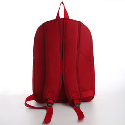 Рюкзак текстильный с печатью на верхней части SORRY, 38х29х11 см, бордовый - Nazamok фото 9