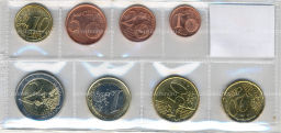Годовой набор монет евро 2008 года Кипр (в блистере)