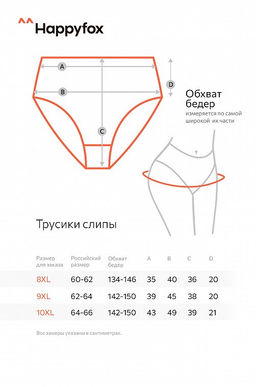 Женские трусы-слипы с высокой посадкой 5 шт. Happy Fox фото 18