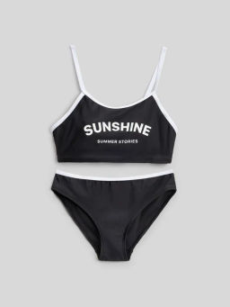 ACOOLA / Костюм купальный детский для девочек Aransiya черный