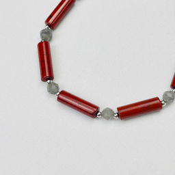 Браслет из кирпичной Яшмы и Лабрадора - Радуга самоцветов фото 3