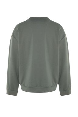 TRENDYOL MAN Mint Bisiklet Yaka Oversize/Genis Kesim Fit Minimal Yaz? Bask?l? Sweatshirt TMNAW23SW00237 - Trendyolmilla фото 13