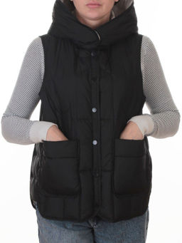 H24-26 BLACK Жилет утепленный женский (утиный пух) - Fashion фото 3