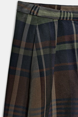 ZW COLLECTION CHECK BALLOON TROUSERS - Zara фото 7