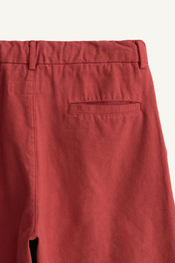 PANTAL?N RECTO PESPUNTES LIMITED EDITION / Rojo claro - Zara фото 10