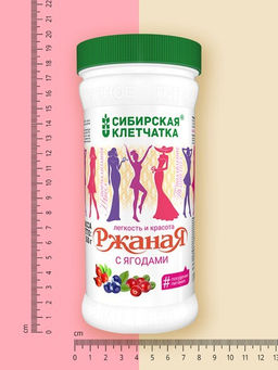 Ржаная с ягодами, Клетчатка Сибирская, 350 г