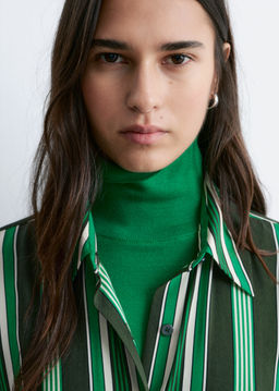 Vestido camisero de corte holgado con cord?n