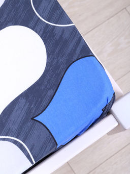 Простыня поплин - РОМАНТИКА (синий) 180х215