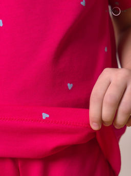 Костюм Лето сердечки малина-маджента - Sovalina фото 6