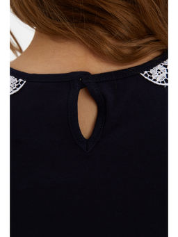 Блузка темно-синий 181230510б - Nota bene фото 7