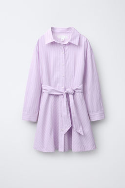 STRIPED SHIRT DRESS