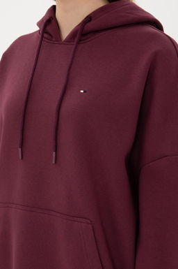 Kad_n Bordo Basic Sweatshirt Sepette S_rpriz _ndirim - U.s. polo assn фото 7