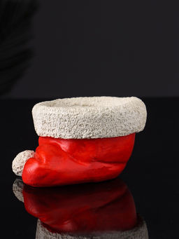 Подсвечник на 1 свечу Колпак, гипс, 9?7?5 см, красный