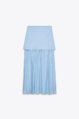 COMBINED PLEATED KNIT SKIRT - Zara фото 36