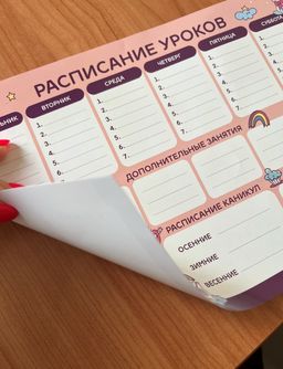 РАСПИСАНИЕ УРОКОВ ЛАМИНИРОВАННОЕ РАДУЖНЫЕ КОТЯТА 21х30 см (2723) - Мой органайзер фото 5