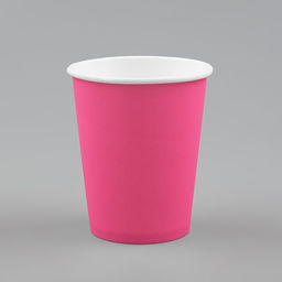 Цена за 50 шт. Стакан бумажный Розовый 250 мл, диаметр 80 мм