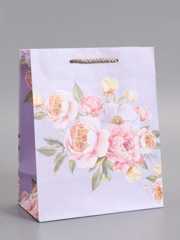 Пакет подарочный ламинированный «Цветочная симфония», 18×22.3×10 см