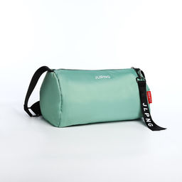 Сумка молодёжная на молнии, цвет зелёный - Simaland фото 3