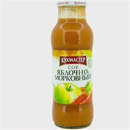 Цена за 4 шт. Сок Кухмастер Яблочно-морковный с мякотью 680 мл