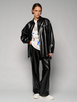 Рубашка женская 12411-33047 black - Eleganzza фото 3