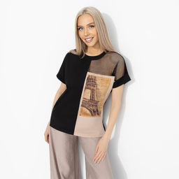 Футболка комбинированная с сеткой, Ты в деле (стиль) - Charutti фото 2