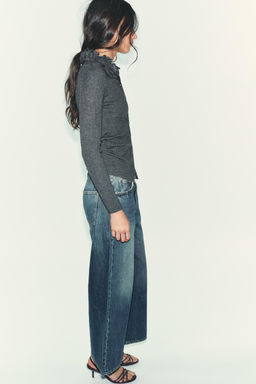 WOOL BLEND FLORAL CARDIGAN - Zara фото 3