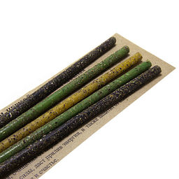 Набор свечей c травами Свечи Сатурна От порчи и черной магии Зверобой крапива папоротник уп-5шт 16см - Miro фото 2