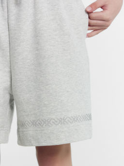 Шорты для девочек серые с печатью - Mark formelle фото 6