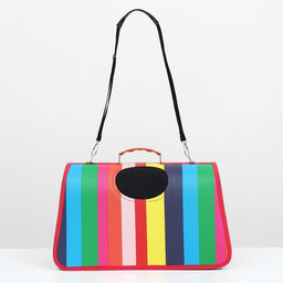 Сумка-переноска каркасная Радуга, размер М, 40 х 21 х 27 см - Пижон фото 2