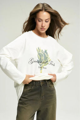 Лонгслив GREEN and FRESH White - Erist store фото 5