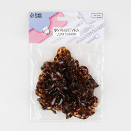 Цепочка для сумки, пластиковая, 17 23 мм, 120 см, цвет черепаховый - Арт узор фото 5