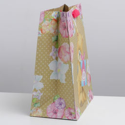 Цена за 2 шт. Пакет подарочный крафтовый, упаковка, Для тебя!, ML 23?27?11.5 см