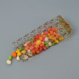 Цена за 10 шт. Пакет подарочный новогодний с жёстким дном 6?8?23 см - UPAK LAND фото 2