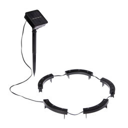 Садовый светильник на солнечной батарее Обруч, 15 LED, свечение мульти - Luazon lighting фото 4