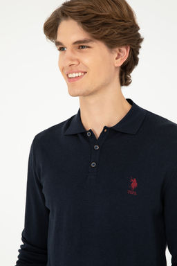 Мужской темно-синий базовый свитер Неожиданная скидка в корзине - U.s. polo assn фото 9