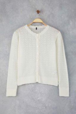 Ekru Yumusak Dokulu Ajurlu Triko H?rka TWOAW26HI00034