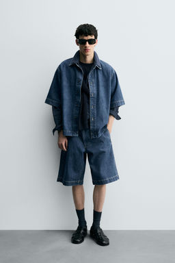SHORT SLEEVE DENIM SHIRT