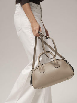 Кожаная сумка Kandys DBR 31206 бежевый латте  фото 4