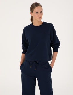 Lacivert Oversize Sweatshirt - Pierre cardin фото 3